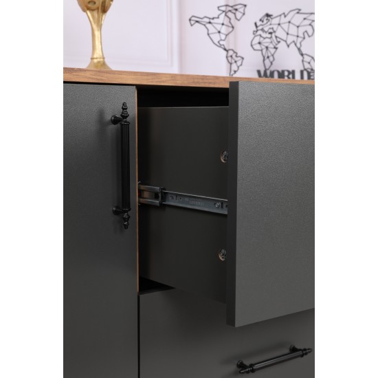 Μπουφές Cordoba 160x77x40 Καρυδί Ανθρακί Μπουφές Cordoba 160x77x40 Καρυδί Ανθρακί