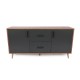 Μπουφές Cordoba 160x77x40 Καρυδί Ανθρακί Μπουφές Cordoba 160x77x40 Καρυδί Ανθρακί