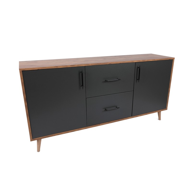 Μπουφές Cordoba 160x77x40 Καρυδί Ανθρακί