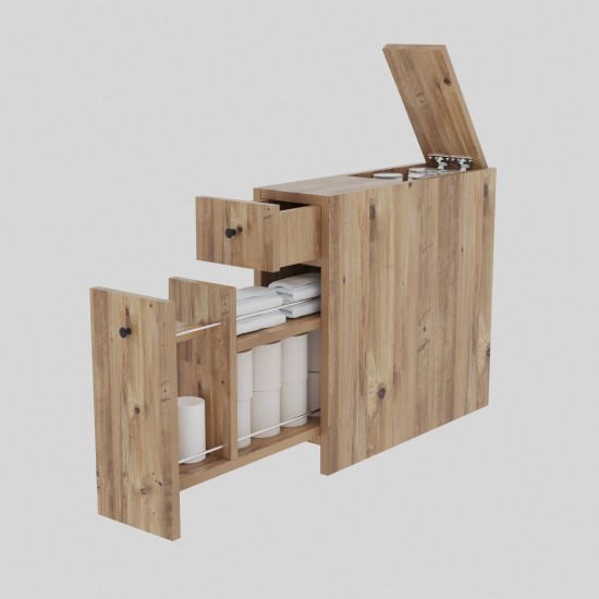Ντουλάπι Μπάνιου 19x60x55εκ Calencia - Χρώμα Oak Δρυς