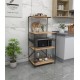 Hanah Home Multi Purpose Cabinet Anemon - Black, Pine Black
Pine