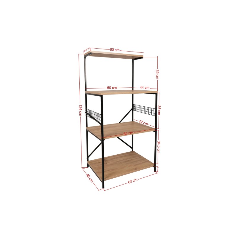 Hanah Home Multi Purpose Cabinet Anemon - Black, Pine Black
Pine