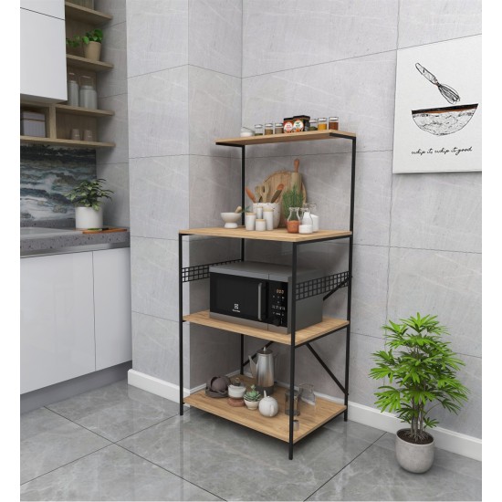 Hanah Home Multi Purpose Cabinet Anemon - Black, Pine Black
Pine
