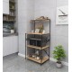 Hanah Home Multi Purpose Cabinet Anemon - Black, Pine Black
Pine