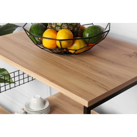 Hanah Home Multi Purpose Cabinet Anemon - Black, Pine Black
Pine
