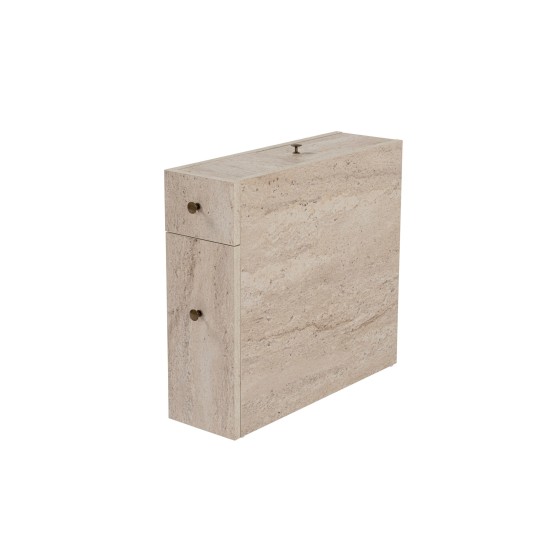 Ντουλάπι Μπάνιου 20x55x60εκ - Calencia - Χρώμα Travertine Μπεζ
