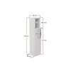 Hanah Home Bathroom Cabinet Star - White White