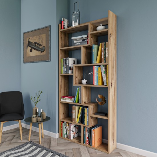 Bookshelf Kuttap - Pine Pine Hanah Home Bookshelf Kuttap - Pine Pine