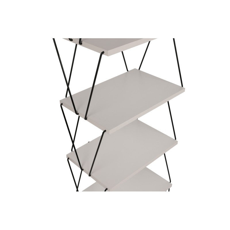 Βιβλιοθήκη - Balaban - Χρώμα Λευκό - 48x31x165εκ