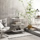 Hanah Home Side Table Lazandos - White White