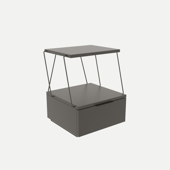 Nightstand Tekoba - Anthracite Anthracite Hanah Home Nightstand Tekoba - Anthracite Anthracite
