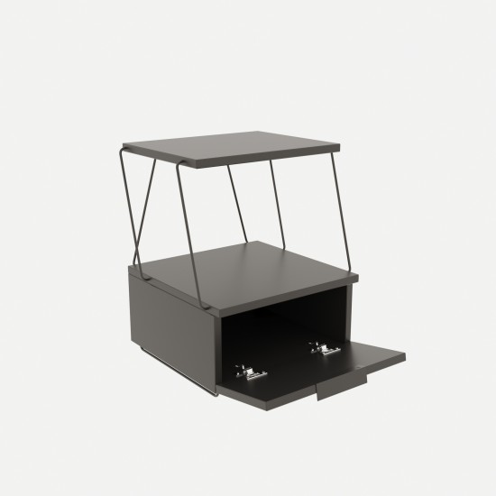 Nightstand Tekoba - Anthracite Anthracite Hanah Home Nightstand Tekoba - Anthracite Anthracite