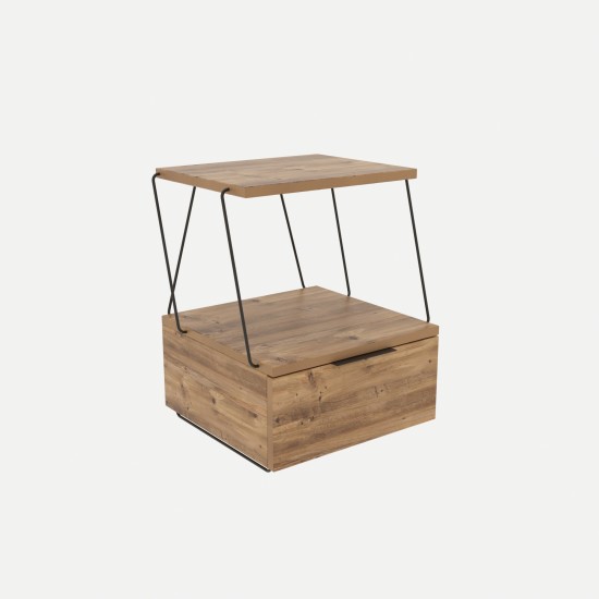 Hanah Home Nightstand Tekoba - Pine Pine