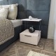 Hanah Home Nightstand Tekoba - White White