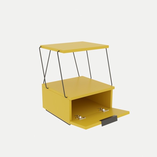 Hanah Home Nightstand Tekoba - Yellow Yellow