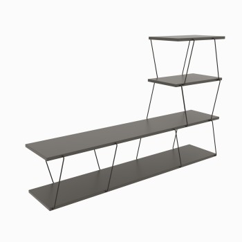 Έπιπλο Τηλεόρασης - Ilgaz - Χρώμα Ανθρακί - 150x30x93εκ