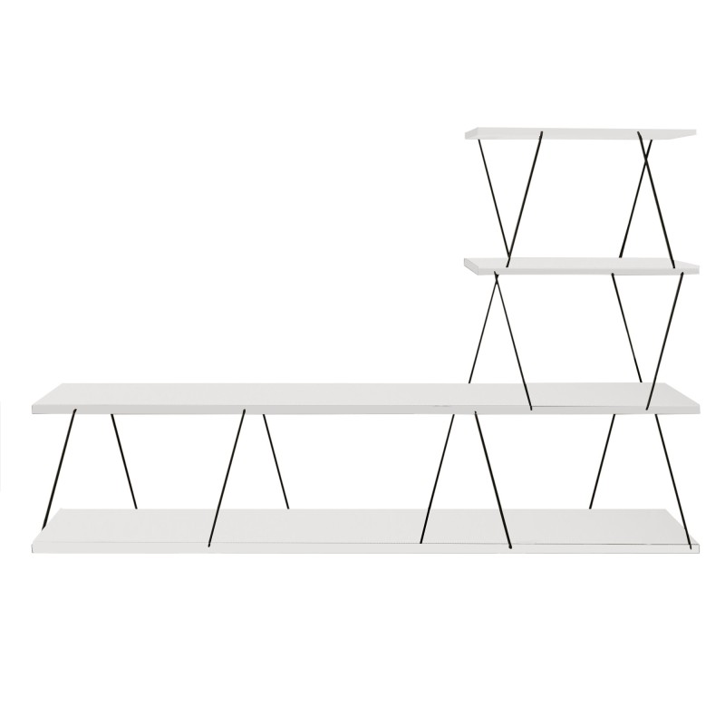 Έπιπλο Τηλεόρασης - Ilgaz - Χρώμα Λευκό - 150x30x93εκ