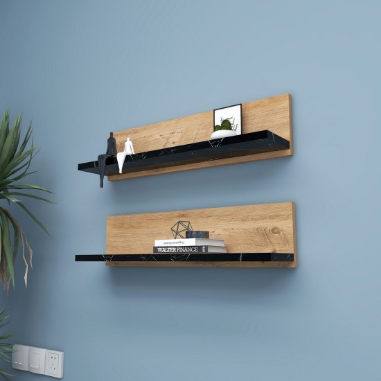Wall Shelf Shelf - Black Atlantic Pine
Black Hanah Home Wall Shelf Shelf - Black Atlantic Pine
Black