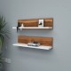 Hanah Home Wall Shelf Shelf - Walnut, White Walnut
White