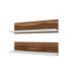 Hanah Home Wall Shelf Shelf - Walnut, White Walnut
White