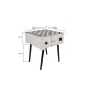 Chess Table Chesso - Black, White White
Black Chess Table Chesso - Black, White White
Black
