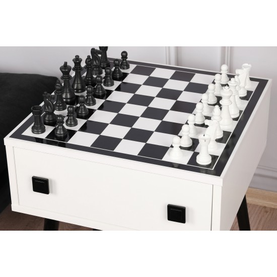 Chess Table Chesso - Black, White White
Black Chess Table Chesso - Black, White White
Black