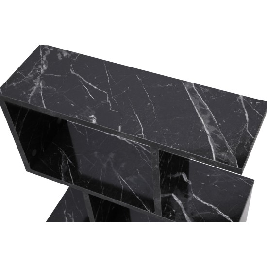 Side Table Life - Black, Marble Black