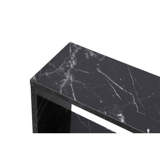 Side Table Life - Black, Marble Black