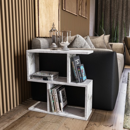 Side Table Life - White, Marble White
Black
