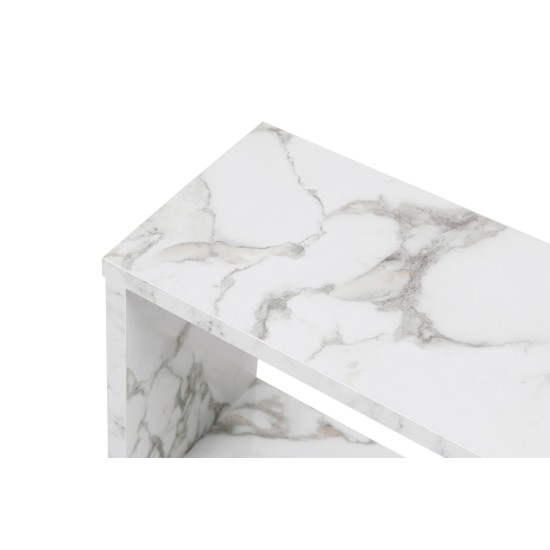 Side Table Life - White, Marble White
Black