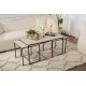 Coffee Table Set Defne - Black, Travertine Travertine Black Coffee Table Set Defne - Black, Travertine Travertine Black