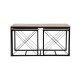 Coffee Table Set Defne - Black, Travertine Travertine Black Coffee Table Set Defne - Black, Travertine Travertine Black