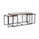 Coffee Table Set Defne - Black, Travertine Travertine Black Coffee Table Set Defne - Black, Travertine Travertine Black