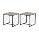 Coffee Table Set Defne - Black, Travertine Travertine Black Coffee Table Set Defne - Black, Travertine Travertine Black
