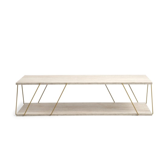 Coffee Table Labranda - Gold, Travertine Travertine
Gold Hanah Home Coffee Table Labranda - Gold, Travertine Travertine
Gold