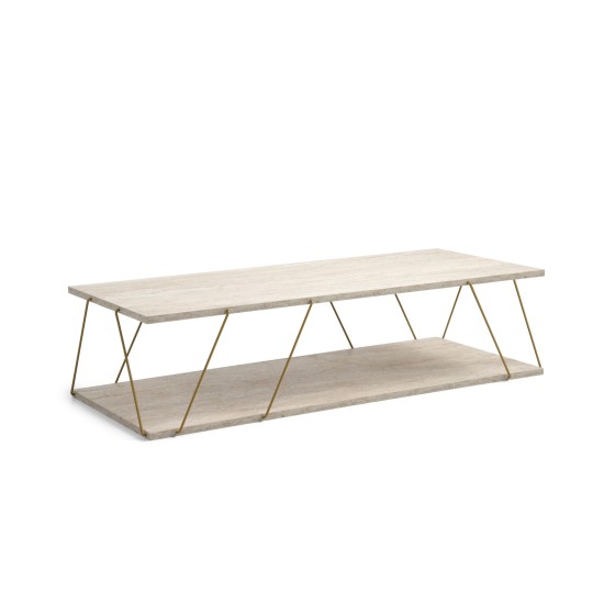 Coffee Table Labranda - Gold, Travertine Travertine
Gold Hanah Home Coffee Table Labranda - Gold, Travertine Travertine
Gold