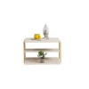 Side Table Lifon - Gold, Travertine Travertine 
Gold