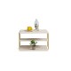 Side Table Lifon - Gold, Travertine Travertine 
Gold