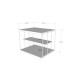 Side Table Lifon - Gold, Travertine Travertine 
Gold