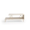 Hanah Home Coffee Table Loire - Gold, Travertine Travertine 
Gold