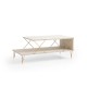Hanah Home Coffee Table Loire - Gold, Travertine Travertine 
Gold