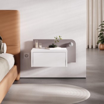 Nightstand Dotta - White, Light Mocha White
Light Mocha