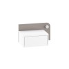 Nightstand Dotta - White, Light Mocha White
Light Mocha