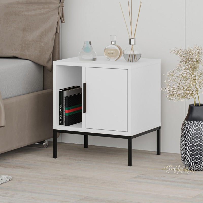 Nightstand Glynn - White White