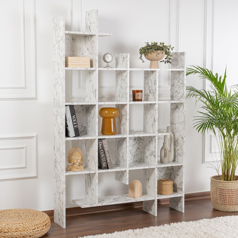 Bookshelf Manco - Carrara Marble Carrara Marble