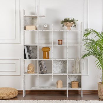 Bookshelf Manco - Carrara Marble Carrara Marble
