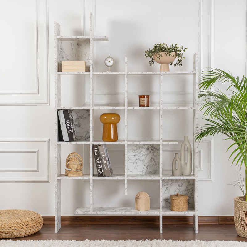 Bookshelf Manco - Carrara Marble Carrara Marble