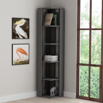 Bookshelf Nati Corner - Anthracite Anthracite