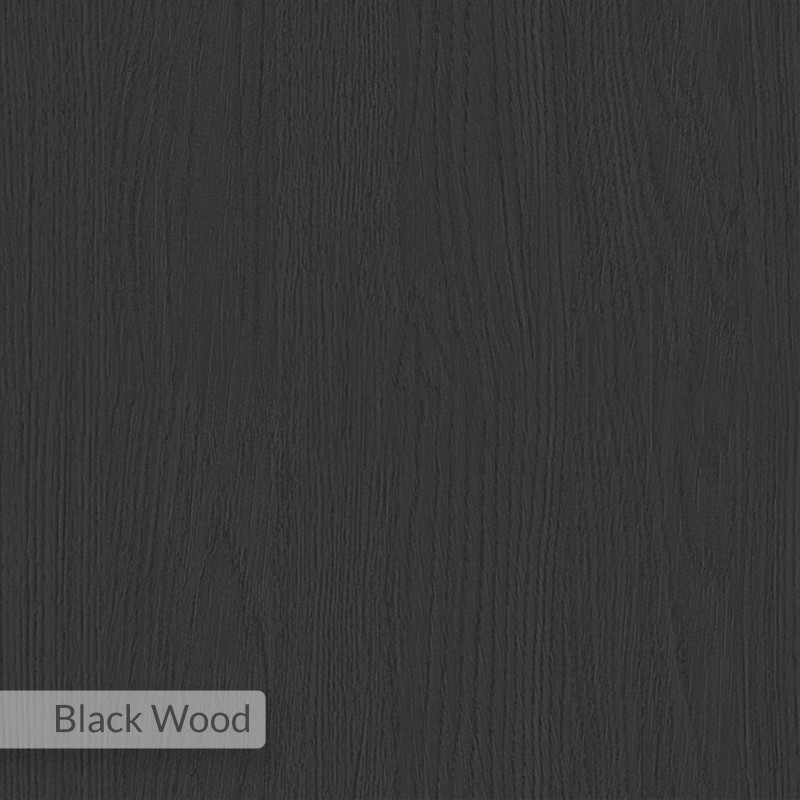 Bookshelf Nati Corner - Black Wood Black Wood