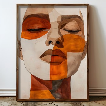 Decorative Framed MDF Painting HUM078 Multicolor